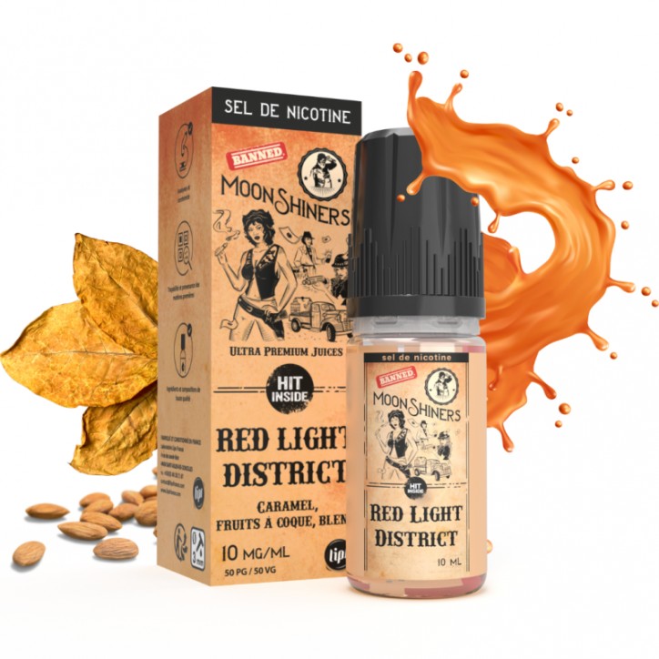 Moon shiners : Red Light District 10ml SALT - Le French Liquide