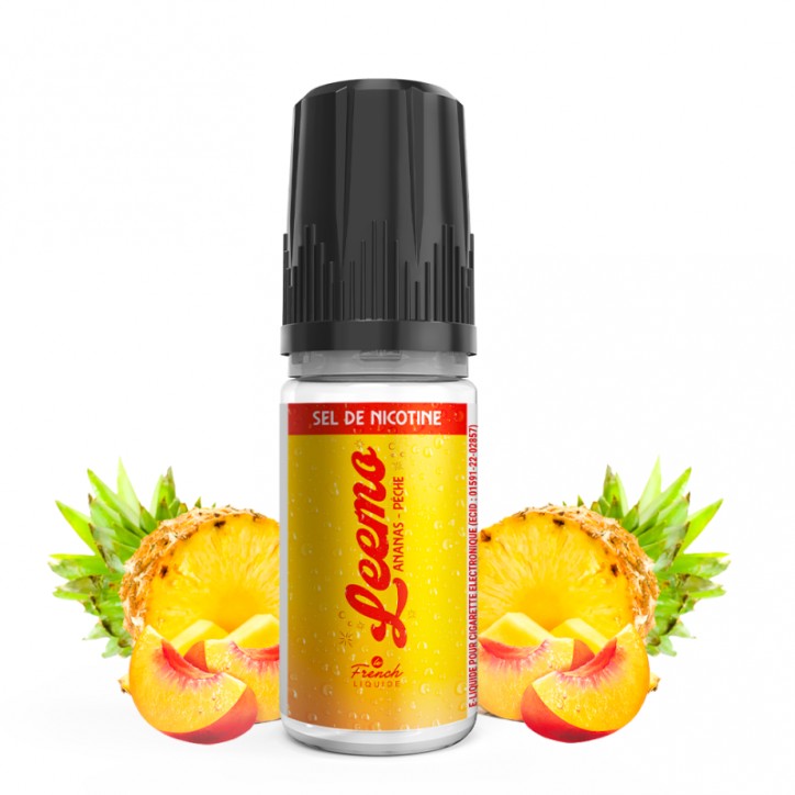 Ananas Pêche sel de nicotine 10ml - Leemo by Le French Liquide