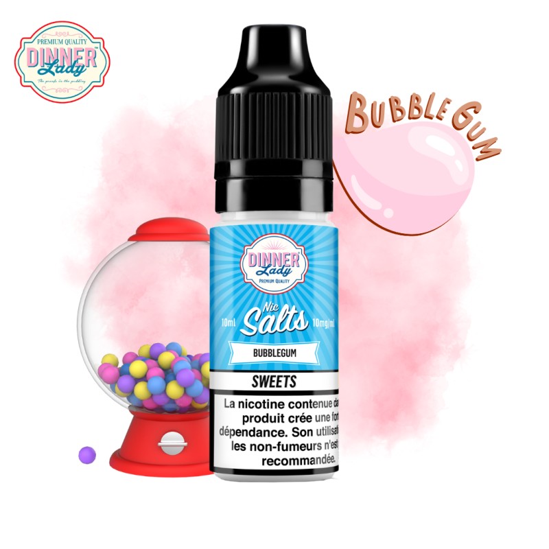 Bubblegum 10ml Nic Salt Dinner Lady