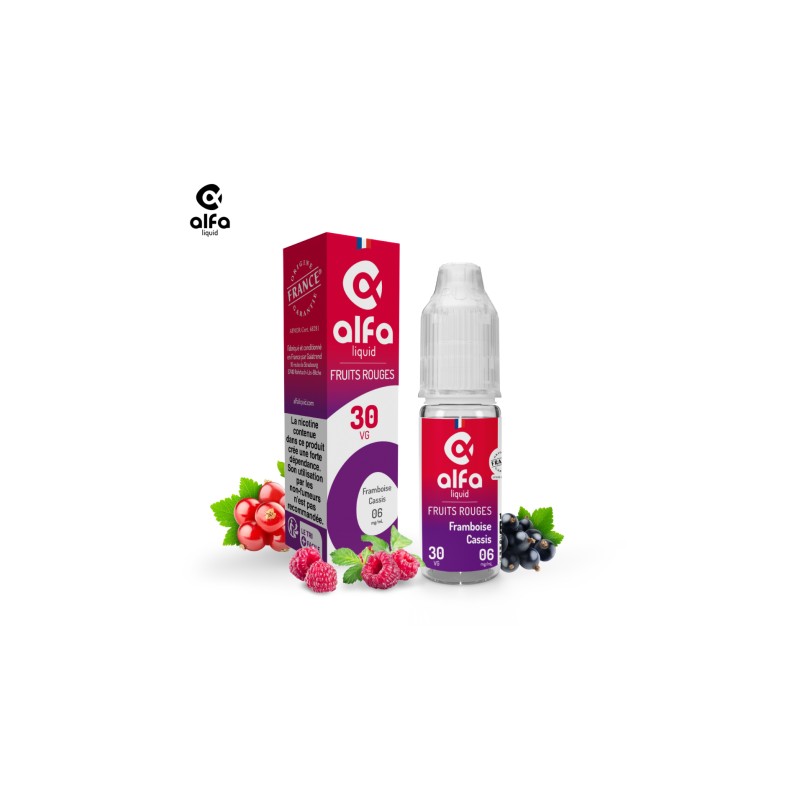 Alfaliquid Fruités - Framboise Cassis 10ml