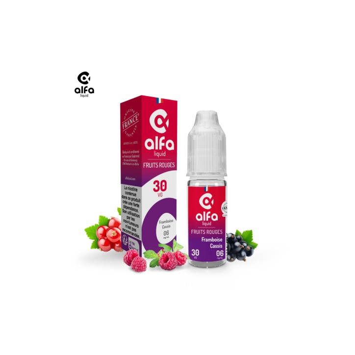 Alfaliquid Fruités - Framboise Cassis 10ml