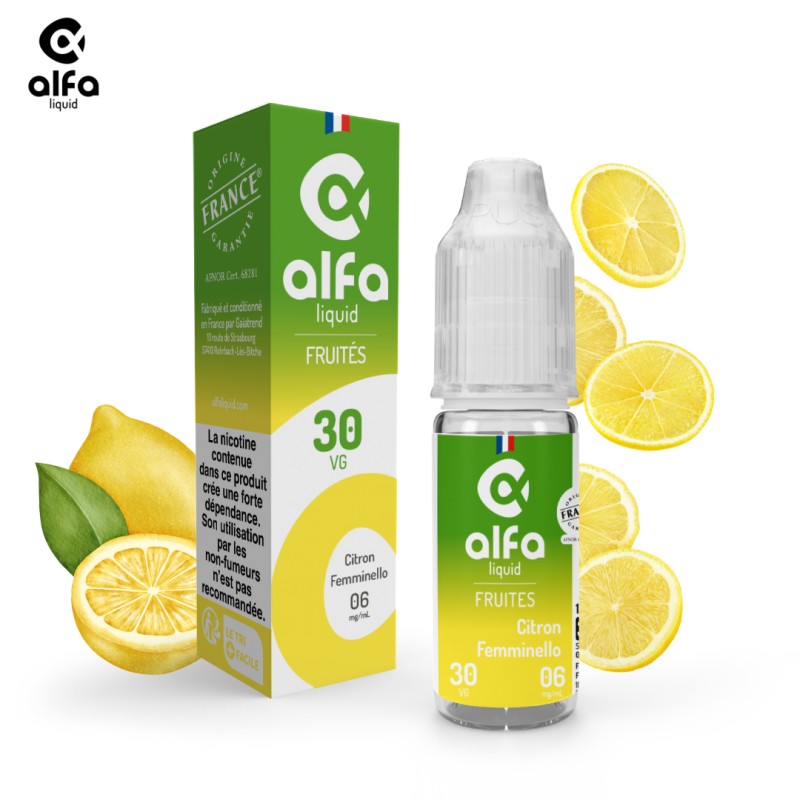 Alfaliquid Fruités Citron Femminello 10ml