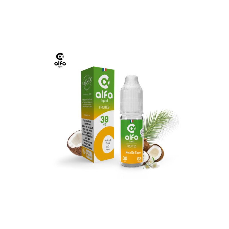 Alfaliquid Fruités Noix De Coco 10ml