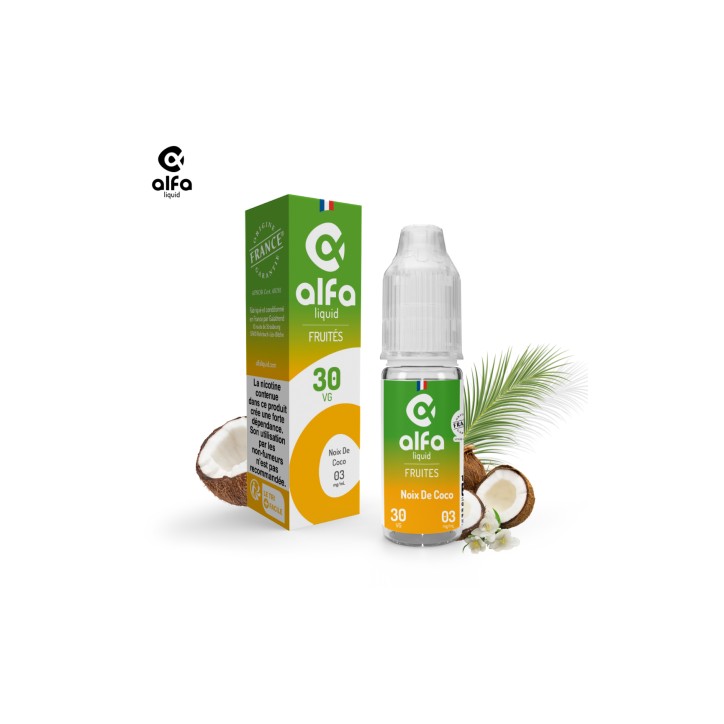 Alfaliquid Fruités - Noix De Coco 10ml