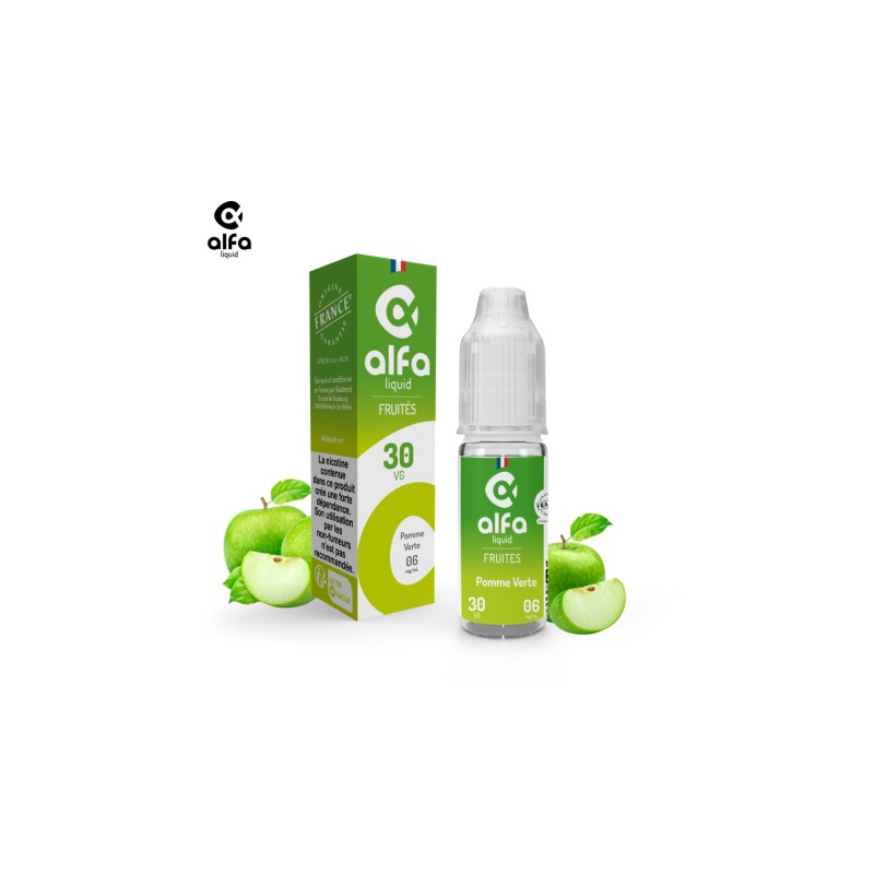 Alfaliquid Fruités Pomme Verte 10ml