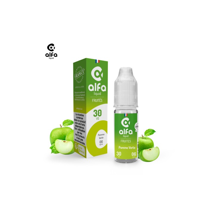 Alfaliquid Fruités - Pomme Verte 10ml