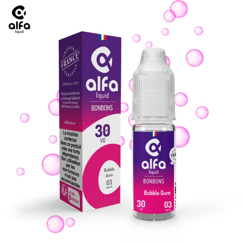 Alfaliquid Bonbons Bubble Gum 10ml