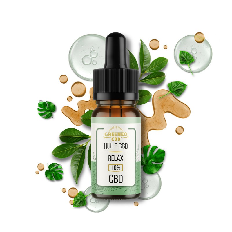 Huile CBD Relax 10ml Greeneo