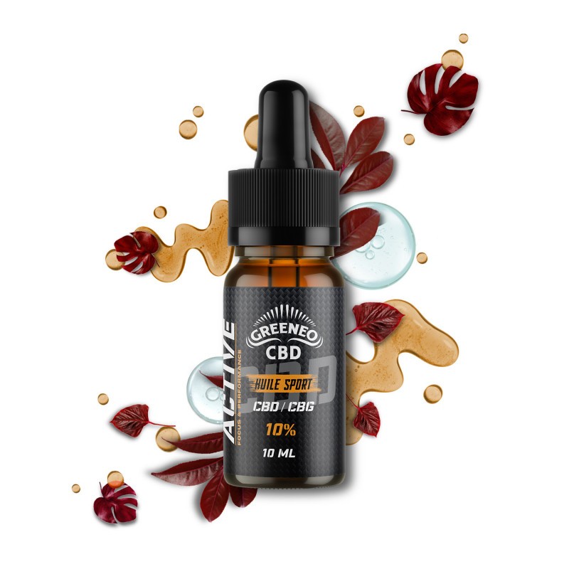 Huile CBD Sport 10ml Greeneo