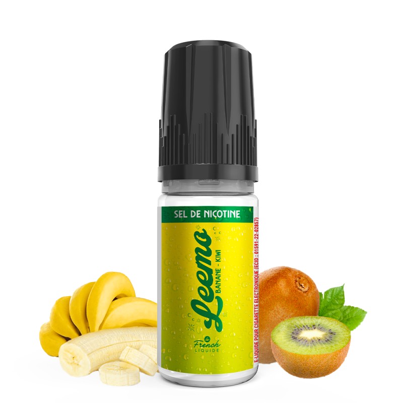 Leemo : Banane Kiwi sel de nicotine 10ml Le French Liquide