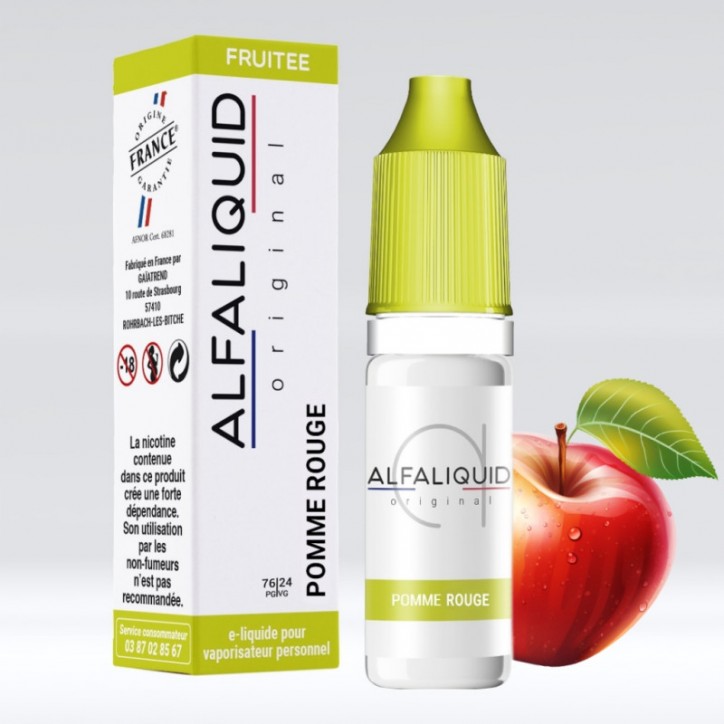 Pomme Rouge 10ml - Alfaliquid Fruitées