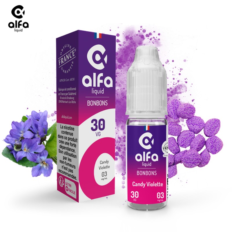 Alfaliquid Bonbons Candy Violette 10ml