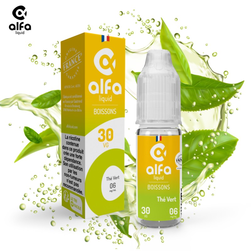 Alfaliquid Boissons Thé Vert 10ml