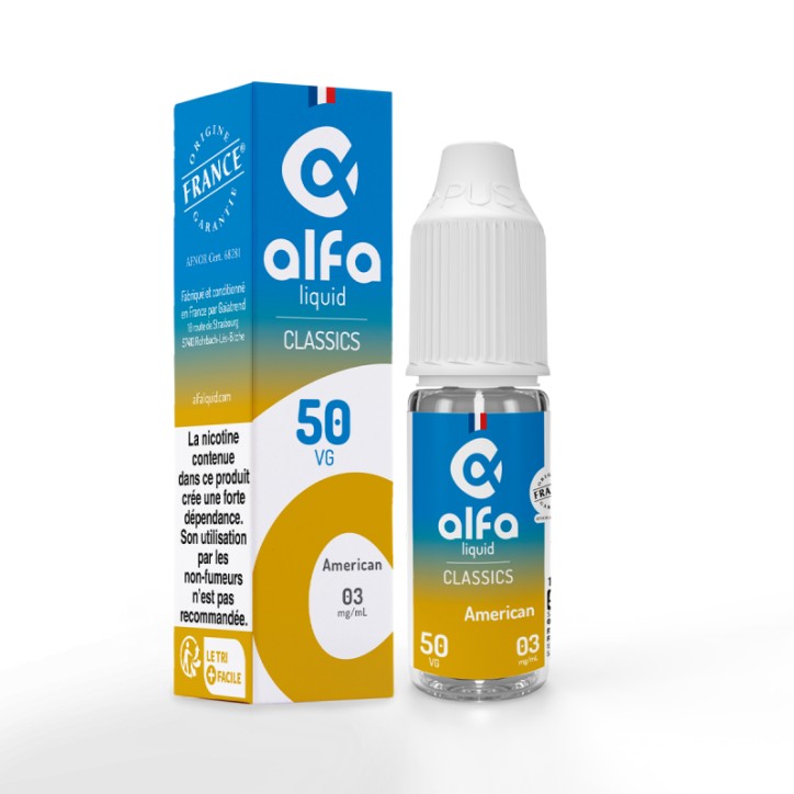 Alfaliquid Classique - American 50/50 10ml