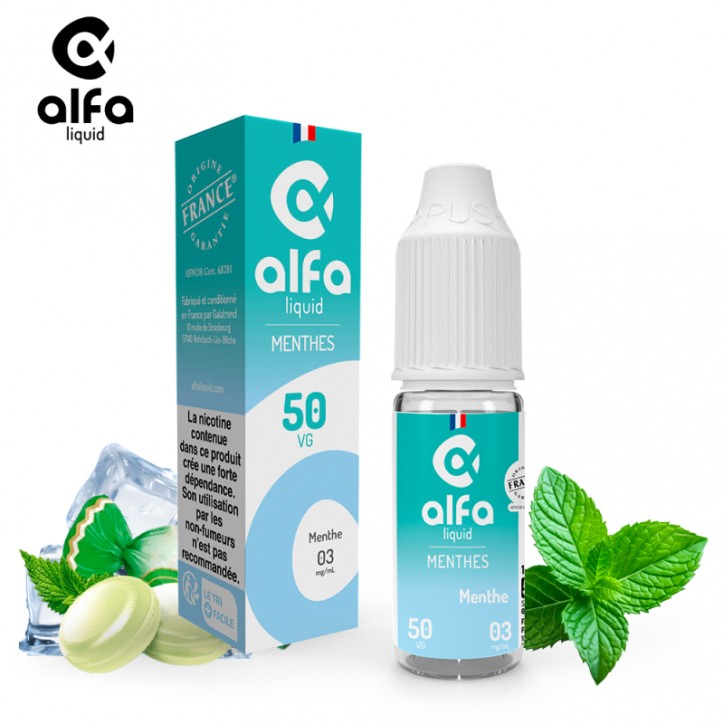 Alfaliquid Fraicheur - Menthe 50/50 10ml