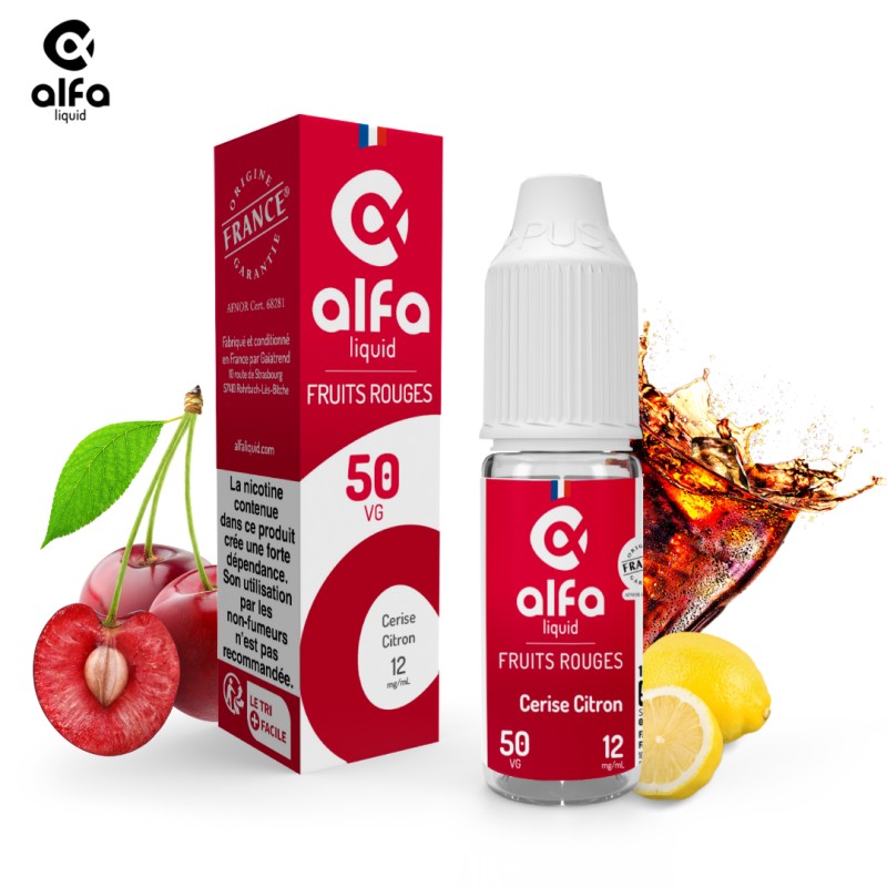 Alfaliquid Fruités Cerise Citron 10ml