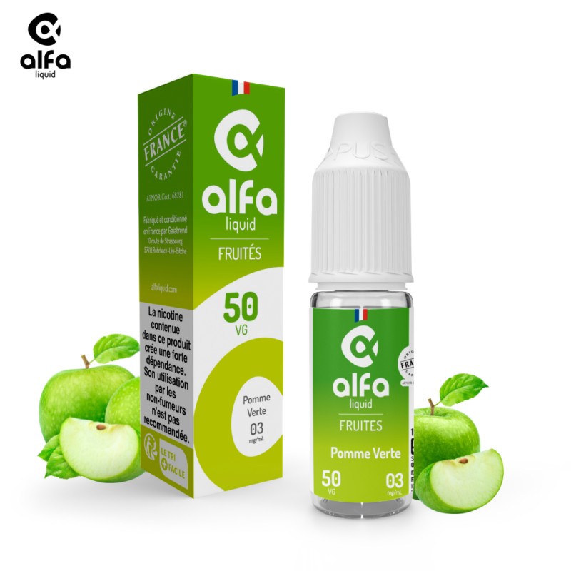 Alfaliquid Fruités Pomme Verte 10ml