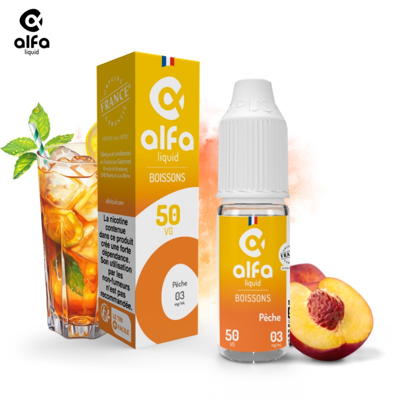 Alfaliquid Boissons Pêche 10ml