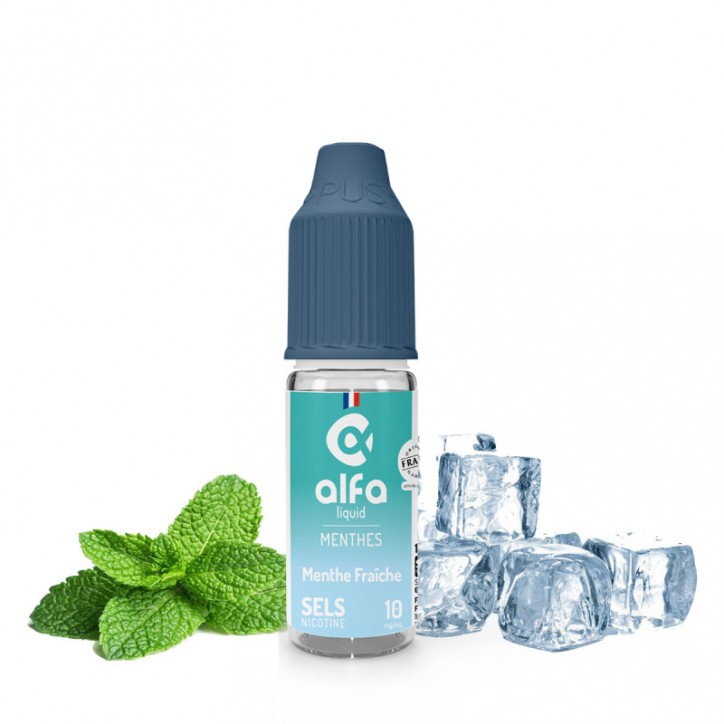 Menthe Fraîche Salt 10ml - Alfaliquid Fraicheur